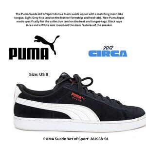 PUMA Suede 'Art of Sport' 381938-01: Size 9